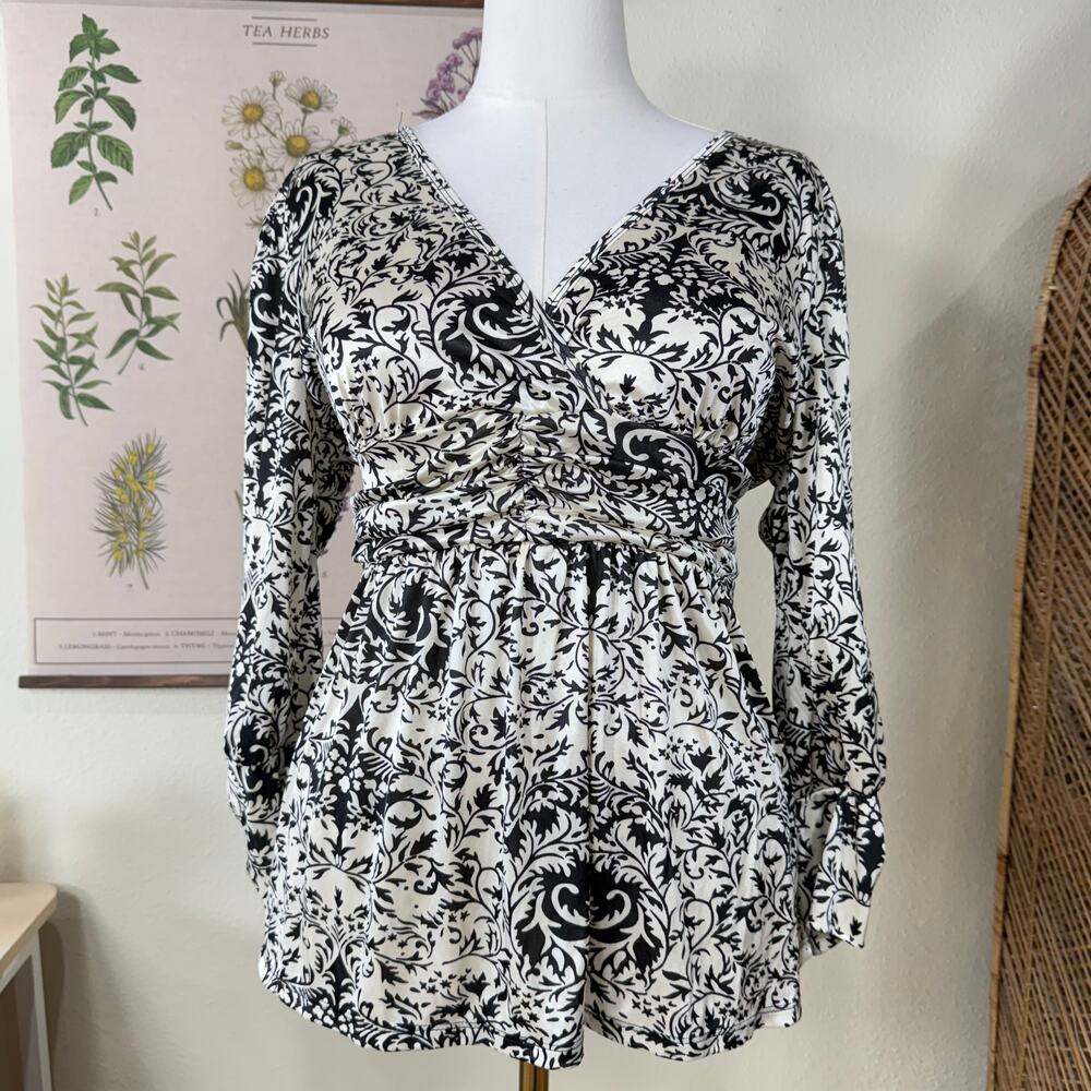 Y2k Satin Tie Back Babydoll Top Dark Coquette Femme Romantic Goth Vampy Fairy L